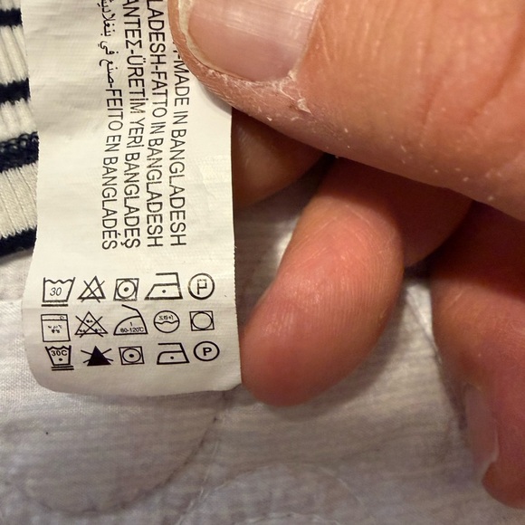 Zara Juniors Ribbed Knit Cotton Blend Black & White Striped Tank Top 13-14 - Picture 6 of 8